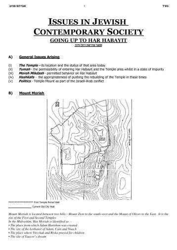 Going Up To Har Habayit - Rabbi Anthony Manning