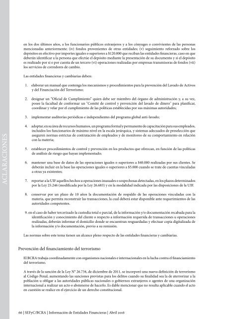 Información de Entidades Financieras