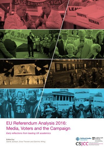 EU Referendum Analysis 2016 Media Voters and the Campaign