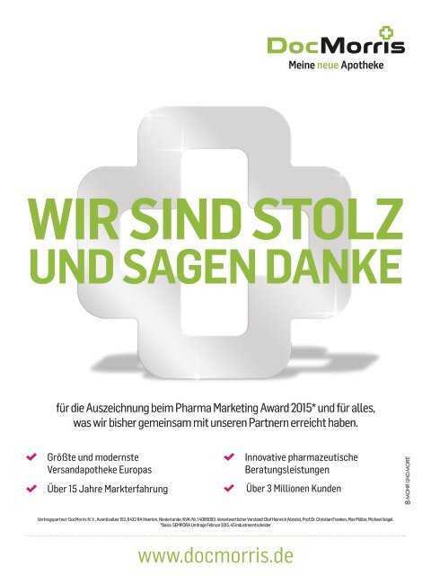 Sonderheft PHARMA MARKETING 2015