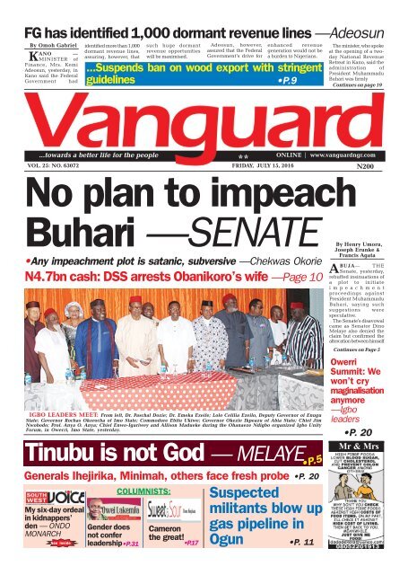 No plan to impeach Buhari - SENATE