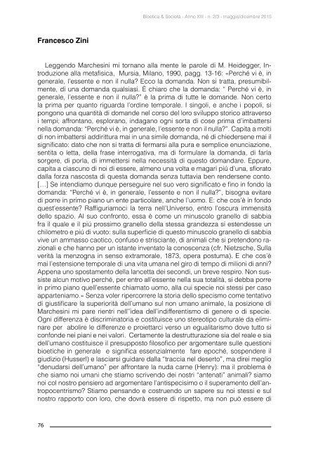 Bioetica & Società Anno XIII - N. 2/3