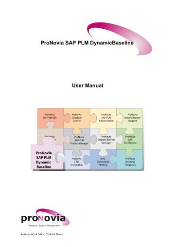 ProNovia SAP PLM DynamicBaseline - ProNovia AG