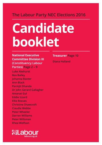 Candidate booklet