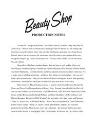 PRODUCTION NOTES - Hollywood Jesus