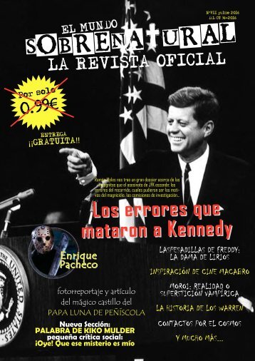 El Mundo Sobrenatural Julio 2016 - Los errores que mataron a Kennedy