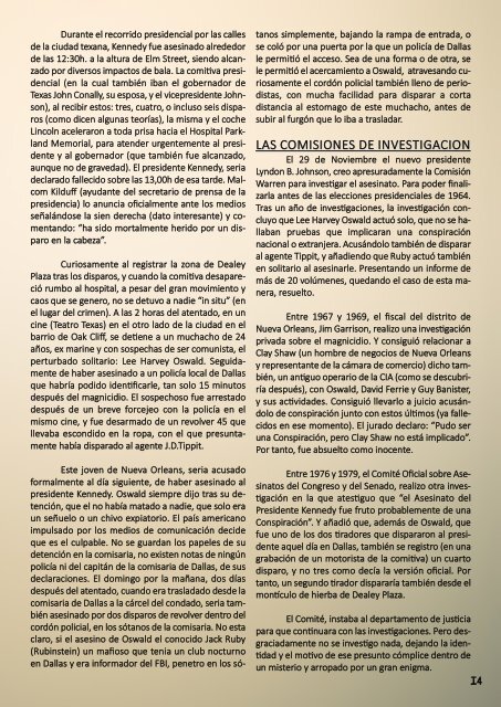 El Mundo Sobrenatural Julio 2016 - Los errores que mataron a Kennedy