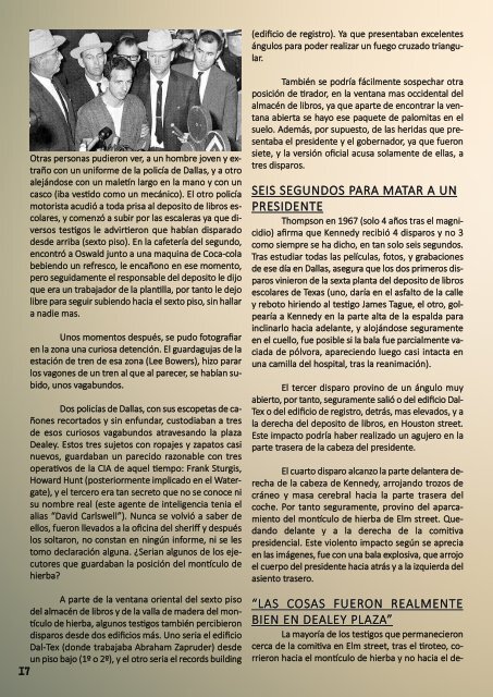 El Mundo Sobrenatural Julio 2016 - Los errores que mataron a Kennedy