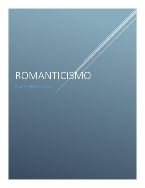 Romanticismo Allan Mendez