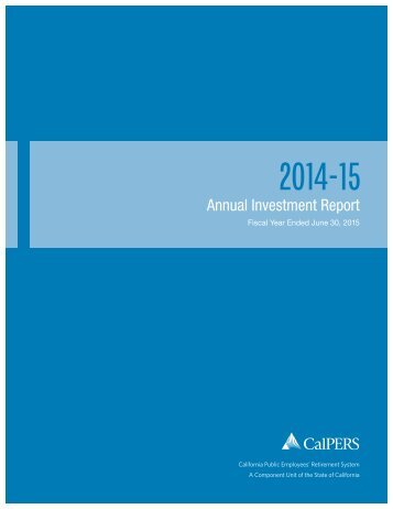 Annual Investment Report