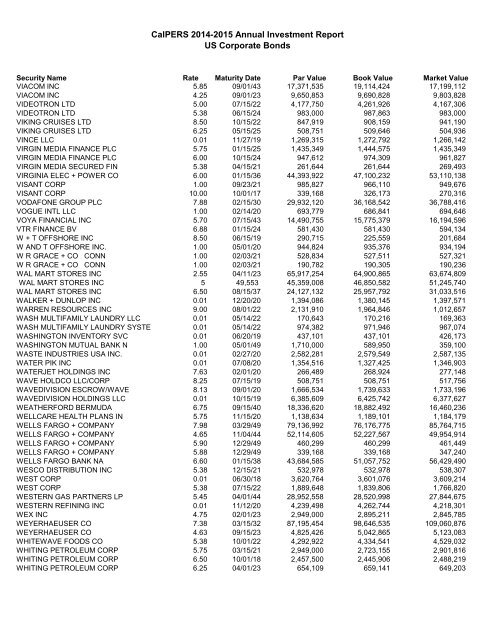 Annual Investment Report