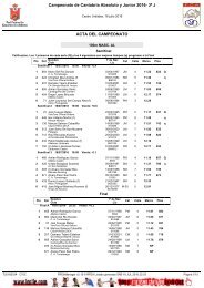 Campeonato de Cantabria Absoluto y Junior 2016- 3ª J ACTA DEL CAMPEONATO