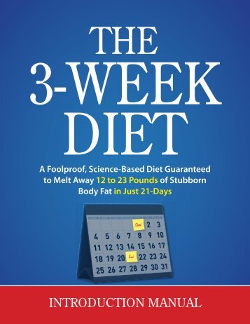 The 3 Week Diet