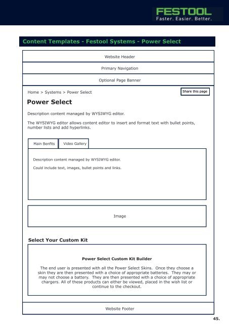 Festool - Website Brief - Festool Only-with comments EB