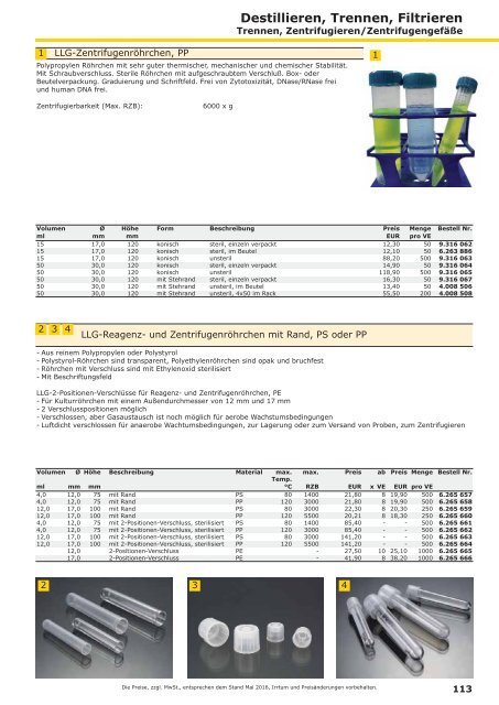 LLG-Labware Consumables