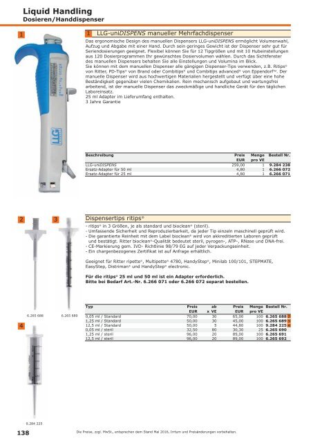 LLG-Labware Consumables