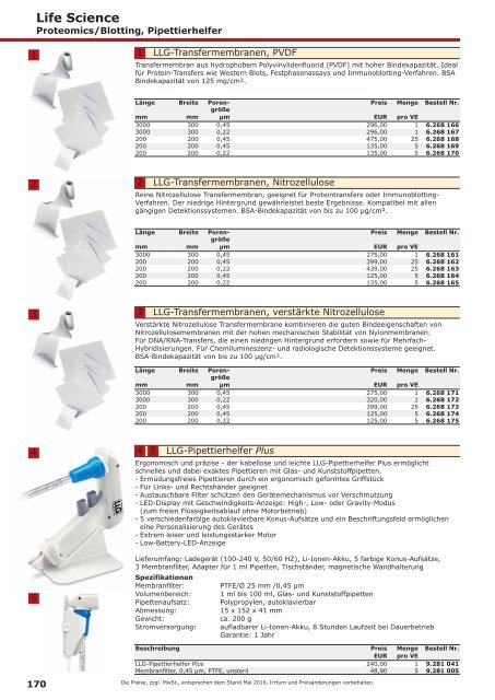 LLG-Labware Consumables