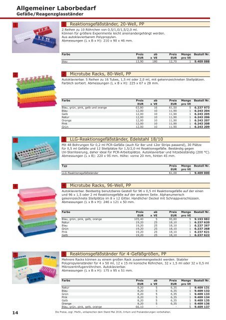 LLG-Labware Consumables