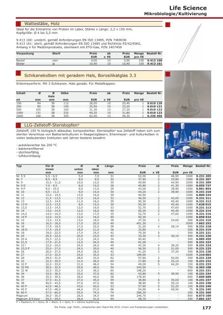 LLG-Labware Consumables