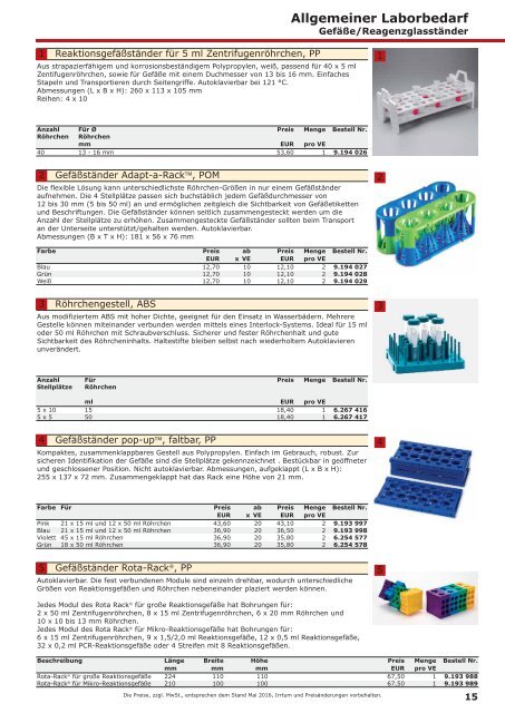 LLG-Labware Consumables