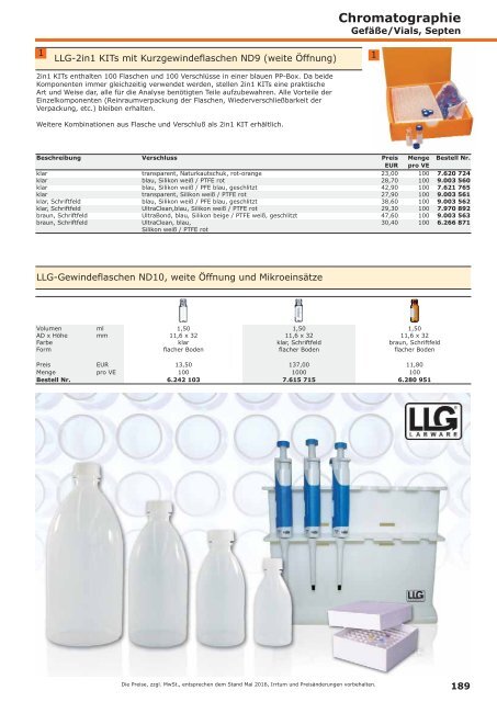 LLG-Labware Consumables