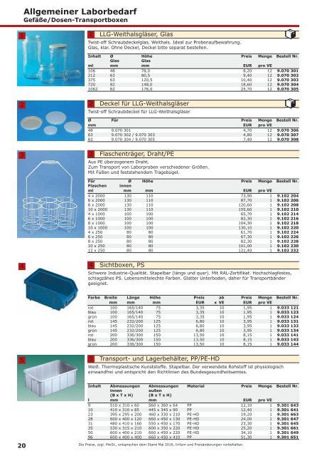 LLG-Labware Consumables