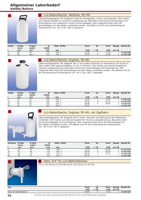 LLG-Labware Consumables