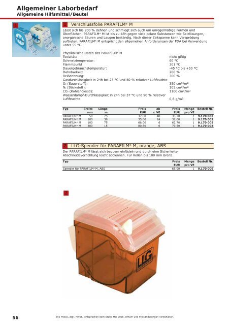 LLG-Labware Consumables