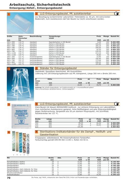 LLG-Labware Consumables