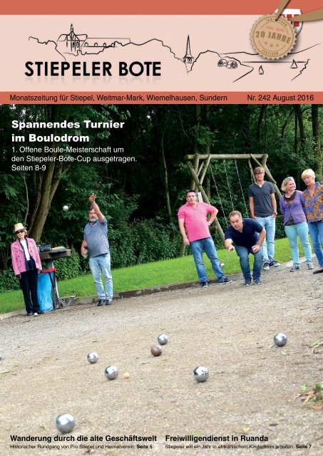 Stiepeler Bote 242 - August 2016