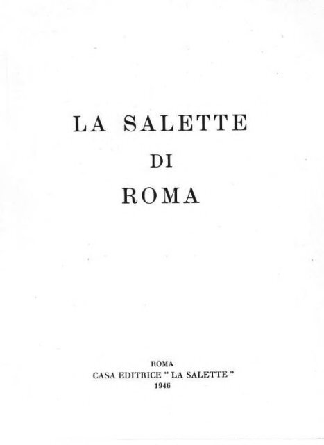 La Salette di Roma