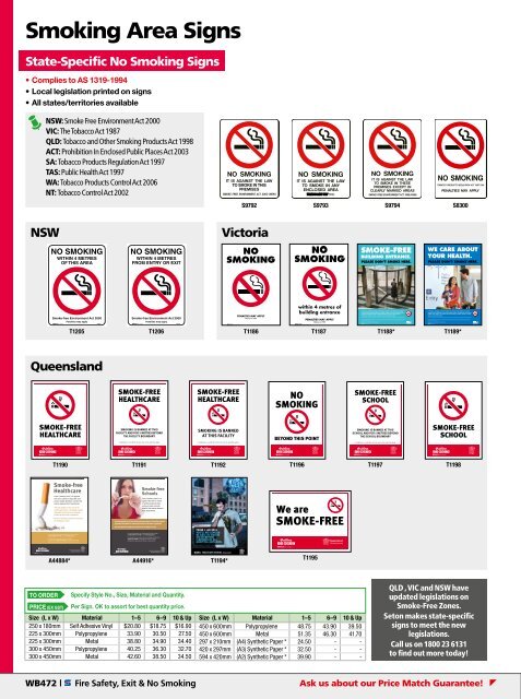 WB433-474_Fire Safety, Exit & No Smoking_V3_LR