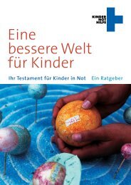 Die Kinder dieser Welt sind un - Kindernothilfe