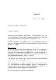 A qui de droit Fribourg, le 7 mars 2012 Objets à usage propre - Uspi