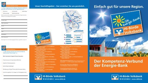 www.vbhb.de Unser Geschäftsgebiet - Kompetenznetz Mittelstand