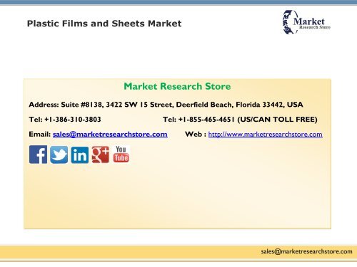 Global Plastic Films and Sheets Market Set for Rapid Growth, To Reach Around USD 120.0 Billion by 2020