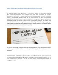 Useful Information about Bakersfield Personal Injury Lawyers