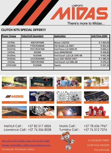 Limpopo Midas Clutch Kit Special