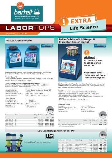 Life Science-Labortops