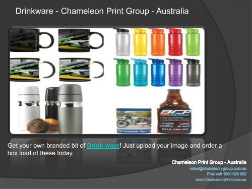 Drinkware - Chameleon Print Group - Australia