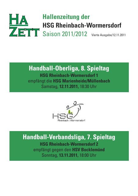 Wir wissen nicht, wer die Handball - HSG Rheinbach-Wormersdorf