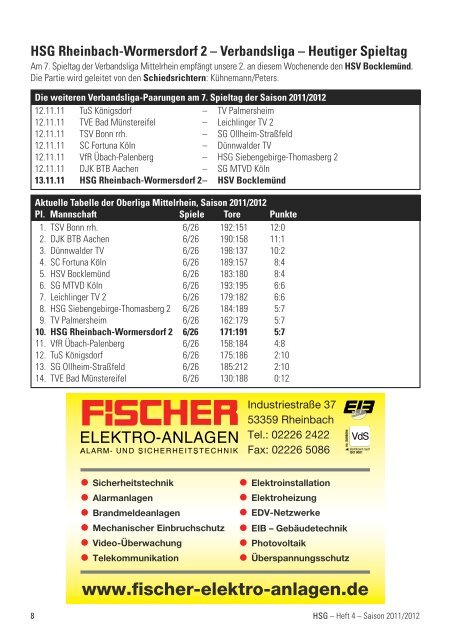 Wir wissen nicht, wer die Handball - HSG Rheinbach-Wormersdorf