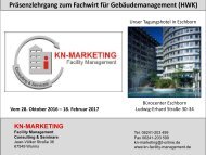 Präsenzlehrgang zum Fachwirt für Gebäudemanagement (HWK)-2016 in Frankfurt-Eschborn