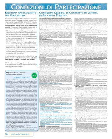 Condizioni di partecipazione catalogo Estremo Oriente