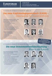 Das neue Kapitalanlagegesetzbuch (KAGB ... - Dechert