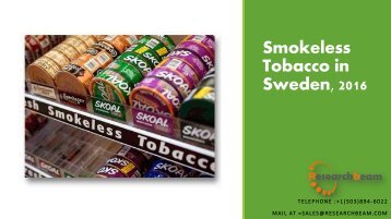 an analysis of smokeless tobacco an analysis of smokeless tobacco