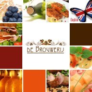 Menu Brouwerij english