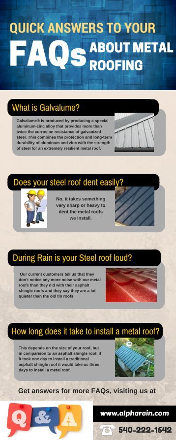 Alpha Rain-Metal Roofing FAQs