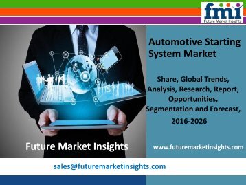 Automotive Starting System Market size in terms of volume and value 2016-2026