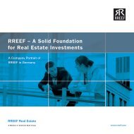 RREEF – A Solid Foundation for Real Estate Investments